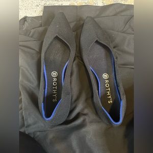 Rothy’s black point toe size 12